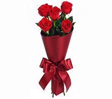 Букет 5 Красных роз Эдлесс Лав в Строителе