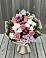 Букет цветов из: Альстромерии, Гвоздики, Розы и Хризантемы в Строителе
