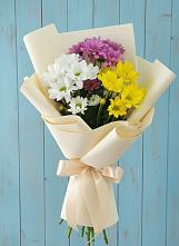 Букет цветов из:  Хризантемы в Строителе