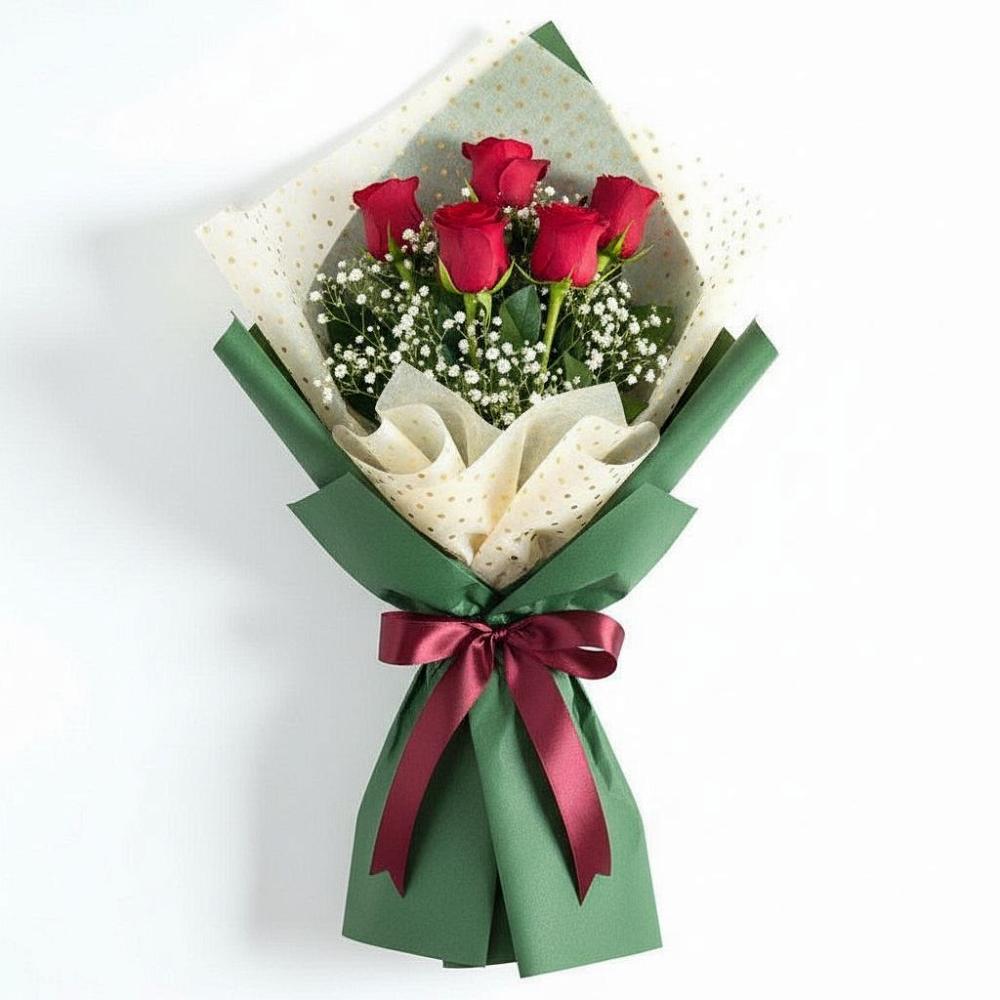 Букет цветов из: Розы в Строителе