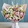 Букет цветов из: Альстромерии и Розы в Строителе
