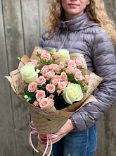Букет цветов из:  Розы #REPLACE_PRED# Строителе