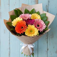 Букет цветов из:  Герберы #REPLACE_PRED# Строителе
