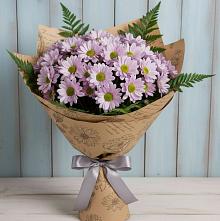 Букет цветов из:  Хризантемы #REPLACE_PRED# Строителе