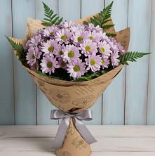 Букет цветов из:  Хризантемы в Строителе