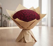 Букет 101 Красная роза в Строителе
