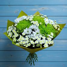 Букет цветов из:  Хризантемы в Строителе