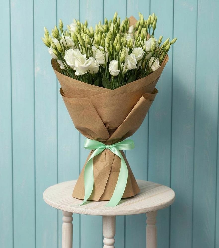 Букет цветов из: Лизиантусы в Строителе