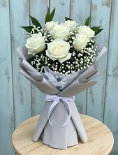 Букет цветов из:  Розы в Строителе