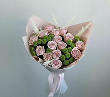 Букет цветов из:  Розы и Хризантемы в Строителе