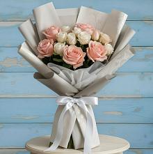 Букет цветов из:  Розы #REPLACE_PRED# Строителе