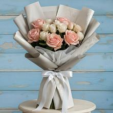 Букет цветов из:  Розы в Строителе