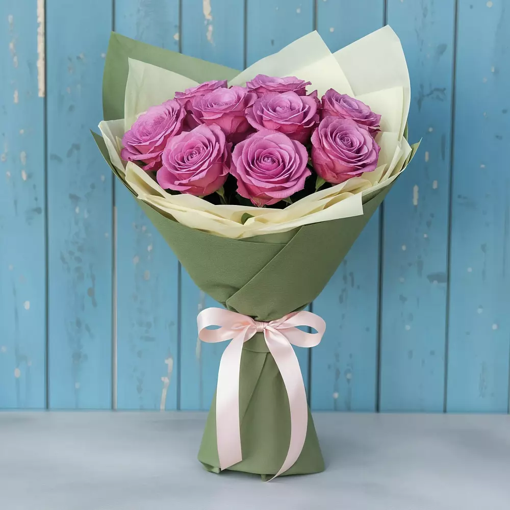 Букет Розы Фёрст Леди в Строителе