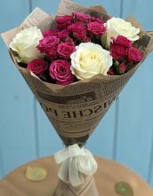 Букет цветов из:  Розы в Строителе