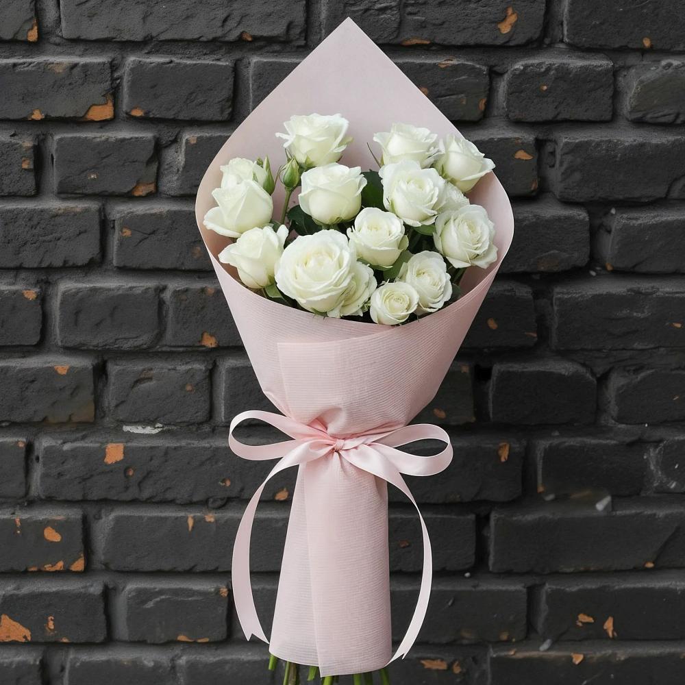 Букет цветов из: Розы в Строителе