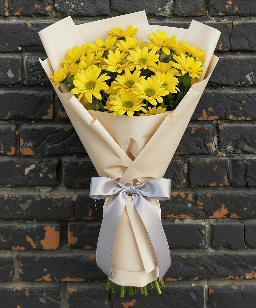 Букет цветов из: Хризантемы в Строителе
