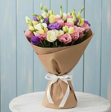 Букет цветов из:  Лизиантусы в Строителе