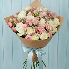 Букет цветов из:  Розы в Строителе